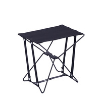 Chaise de directeur en métal, chaise de camping ultralégère pliable avec sac à dos en fil métallique, chaises noires pour événements