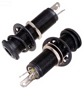 Conector <span class=keywords><strong>Jack</strong></span> <span class=keywords><strong>para</strong></span> Guitarra Eléctrica y <span class=keywords><strong>Bajo</strong></span>, 1/4\" 6.35mm, Salida de Audio <span class=keywords><strong>para</strong></span> Pastilla, Cilindro Metálico Roscado - <span class=keywords><strong>Cable</strong></span> de 6.35mm - Product Image 2
