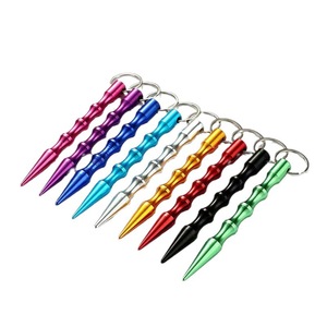 Bolígrafo táctico de supervivencia, llavero de autodefensa, herramienta de emergencia compacta de aleación de aluminio multicolor para exteriores, para mujeres y hombres - Product Image 5