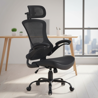 Chaise de bureau de direction de luxe JR RACING à dossier haut, entièrement en maille, avec accoudoirs réglables, design moderne, ergonomique et pivotante