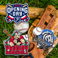 Épingles à revers en métal plaqué or personnalisées pour les clubs sportifs, pour les casquettes de baseball/softball - Épingles de collection en émail sportif