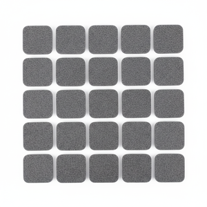 GREY 30x30mm Self Adhesive Nonwoven Felt Square Furniture Feet <b>Pads</b> Protect Furniture - Product Image 2