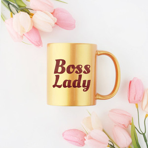Taza Dorada y Plateada Boss Lady - Product Image 2