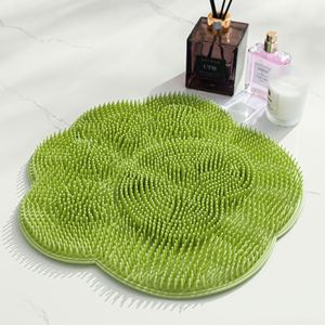 Estera grande para fregar los pies <span class=keywords><strong>de</strong></span> PVC TPR con patrón <span class=keywords><strong>de</strong></span> <span class=keywords><strong>ondas</strong></span> ventosa sólida removedor <span class=keywords><strong>de</strong></span> piel muerta para niños para baños - Product Image 1