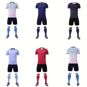 Wholesale <b>Cheap</b> Price <b>Light</b> Blue Unisex Football Kits Sports Uniforms Plus Size Quick Dry Breathable 100% Polyester - Product Image 3