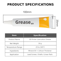 Vente en gros de pièces d'imprimante 3D, huile lubrifiante 10 ml, kit de graisse 10 g, huile minérale + graisse à base de lithium -25°C 140°C Bambu Lab