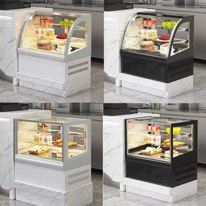 Huakai Cake Display Case ZTA-900 Commercial Refrigerated Counter With Led Lighting Adjustable Shelves Auto Defrost - Product Image 1