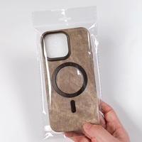 L'étui de chargement sans fil en cuir très vendu est antidérapant pour iphones 15 pro max