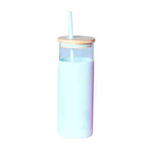 Vaso de Vidrio Borosilicato de 500 ml con Pajita y Tapa de Silicona, Apto para Alimentos, para Cocina y Hogar - Product Image 6