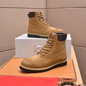 Chaussures de luxe de marque UGGS, bottes de neige à la cheville tendance, automne-hiver, pour hommes, randonnée, chasse, jaune - Product Image 1