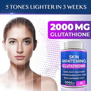 Tablet pemutih l-glutathion 5000 G Halal lembut Gel kapsul 5000Mg Perawatan Set pil kulit l-<span class=keywords><strong>glutathione</strong></span>