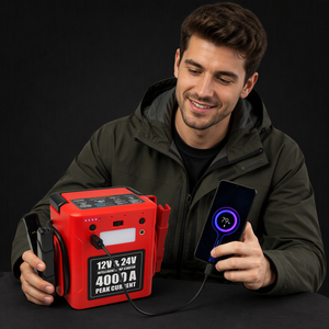 Démarreur de <span class=keywords><strong>Voiture</strong></span> Portable 56000mAh – <span class=keywords><strong>Batterie</strong></span> Externe et Chargeur d'Urgence pour <span class=keywords><strong>Voiture</strong></span> - Product Image 6