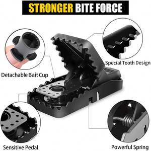 Trappole <span class=keywords><strong>per</strong></span> Topi Domestici in Plastica, Riutilizzabili, <span class=keywords><strong>per</strong></span> Ratti, Topi e Scoiattoli, Dispositivi <span class=keywords><strong>per</strong></span> il Controllo dei Roditori in Casa e Giardino - Product Image 4