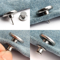 Boutons et rivets en laiton ronds écologiques avec logo personnalisé, boutons en métal pour vêtements en jean, boutons en jean pour vêtements
