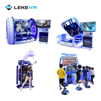 Máquina de Juegos de Realidad Virtual LEKE VR Franchise Corps Pro 9D, Plataforma de Realidad Virtual para Arcade, Plataforma para Caminar