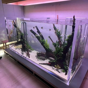 Tanque de acuario acrílico transparente personalizado PC duradero plástico ligero y resistente a los arañazos directo de fábrica OEM/ODM - Product Image 1