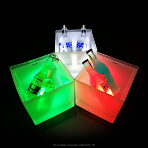 Petits seaux en plastique avec couvercles <span class=keywords><strong>desperados</strong></span> bière bouteille mini LED seau à glace refroidisseur - Product Image 5