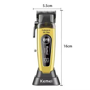 KEMEI Km-90-4 11500RPM 10W <span class=keywords><strong>Tagliacapelli</strong></span> Elettrico Potente per Barbieri con Lame Regolabili e Macchinetta <span class=keywords><strong>Tagliacapelli</strong></span> Cordless - Product Image 2