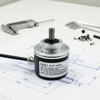 Encoder Rotary Absolut 12 Bit Murah Baru, Putaran Tunggal, Poros Solid 10mm, Encoder Absolut Magnetik, RS485 Modbus RTU