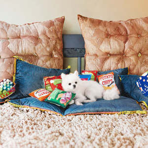 Senye Çevre Dostu Dayanıklı Köpek Çiğneme Oyuncağı Yaratıcı Ses Çıkaran Patates Cipsi Tasarımlı Oyuncak Ayı Polyester Elyaf 100g Rahatlatıcı - Product Image 2