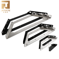 Jinnate support d'étagère murale flottant caché support d'étagère flottant en métal supports de montage triangulaires