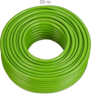 Tuyau d'arrosage de <span class=keywords><strong>jardin</strong></span> <span class=keywords><strong>50m</strong></span> universel 1/2 pouce pour l'irrigation des lits de fleurs et des pelouses, en plastique vert clair, pression 8 bars - Product Image 4