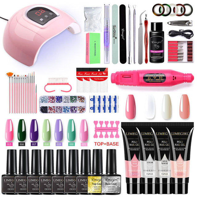Manufacturer DIY LED UV Nail Extension Gel Set 15ml Phototherapy Nail Polish Gel Art for Nail Salons Wholesale