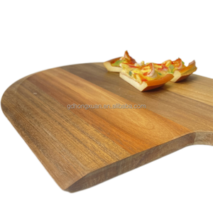 Tablero de pizza Origen Servidor de madera maciza Paleta de madera para pelar <span class=keywords><strong>Pala</strong></span> para hornear Bambú Tamaño personalizado Forma Precio de fábrica 12 15 22 pulgadas - Product Image 5