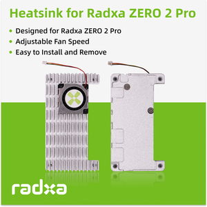 Disipador de Calor de Aluminio 6510 con Ventilador de Velocidad Ajustable Compatible con la Computadora de Placa Única Radxa ZERO 2 Pro - Product Image 4