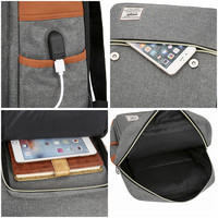 Sac d'école multifonctionnel à chargement USB Ensemble 3 en 1 de sacs d'école pour l'université Sacs à dos mignons pour ordinateur portable