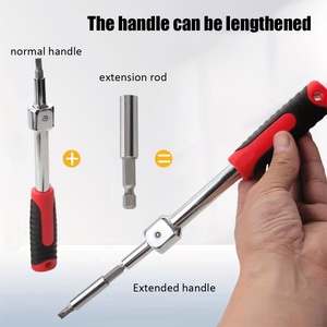 20pcs Household Steel <strong>Ratchet</strong> Wrench Screwdriver <strong>Set</strong> Interchangeable Head Shaking Ring Wrench Socket <strong>Spanner</strong> Pack in Hard Case - Product Image 3
