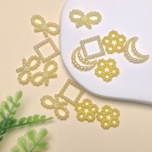 500g perles creuses papillon <span class=keywords><strong>lune</strong></span> fleur carré <span class=keywords><strong>lune</strong></span> perle perles pour la fabrication de bijoux bricolage boucles d'oreilles chaînes collier Bracelet - Product Image 4