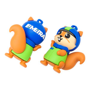 Clés USB 2.0 3.0 Animaux Écureuil Renard Saped Pendrive 1 Go 2 Go 4 Go 8 Go 16 Go 32 Go 64 Go 128 Go Clé USB avec logo - Product Image 5