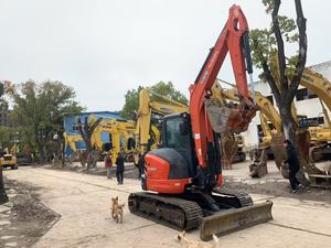Mini-excavatrice sur chenilles Kubota KX163-5 d'occasion, 5,5 tonnes, à bras de rotation zéro, avec ligne de brise-roche - Product Image 2