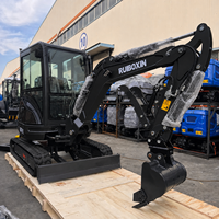 Mesin Mini Excavator EPA/EURO 5 China 1t/1.8t/2t/2.5t/3t Mini Excavator 1.8ton/3ton Berat Operasi Bucket Mini Excavator