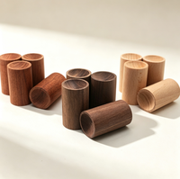 Bloc diffuseur d'arômes en bois creux, diamètre 3 cm, hauteur 5 cm, tube diffuseur en bois pour huiles essentielles, décoration parfumée, cadeau