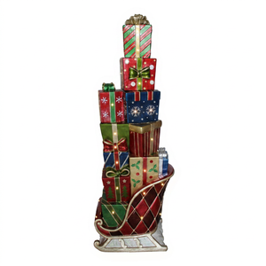 Sleigh with Gifts and LED <b>Lights</b> - Product Image 1