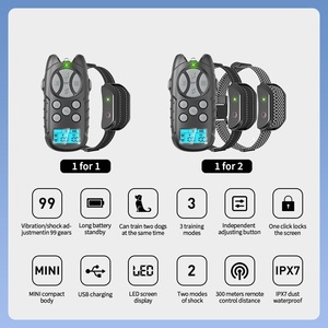<span class=keywords><strong>Collar</strong></span> de Adiestramiento para Perros con Vibración, Sonido y Descarga Eléctrica, Personalizable, con Control Remoto, Impermeable, Recargable, con Luz LED - Product Image 2