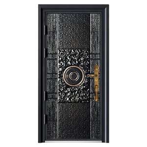 Puerta Principal <span class=keywords><strong>de</strong></span> <span class=keywords><strong>Aluminio</strong></span> Fundido - Puerta <span class=keywords><strong>Exterior</strong></span> <span class=keywords><strong>de</strong></span> Metal <span class=keywords><strong>de</strong></span> Seguridad Resistente con Marco Reforzado y Diseño Anti-Escalada <span class=keywords><strong>para</strong></span> Entrada Principal <span class=keywords><strong>de</strong></span> Casa - Product Image 6