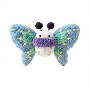 Lindo Peluche de Mariposa Azul, Juguete de Peluche Suave de Algodón y TPE para Niños, Regalo de Navidad Unisex, Empaquetado en Bolsa OPP - Product Image 1