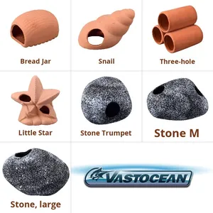 Decorazione per Acquario Fatta a Mano, Resistente, in Ceramica, a Forma di Grotta per Nascondiglio di Pesci e Gamberetti, Vaso per Riproduzione - Product Image 3