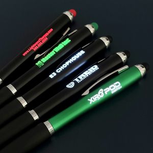 Bolígrafo de Pluma con Luz LED de Alta Calidad, Regalo Promocional de Plástico, Pantalla Táctil, Logotipo Personalizado con Láser para Bolígrafo - Product Image 3