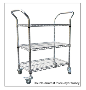 OEM Stainless Steel ESD SMT Reel Storage <strong>Trolley</strong> 10^4-10^6&Omega; Wire Mesh Cart with Conductive Casters 3-Year Warranty - Product Image 4
