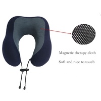 Kit de voyage confortable, oreiller de voyage en mousse à mémoire de forme avec masque pour les yeux et bouchons d'oreilles, parfait pour le soutien du cou