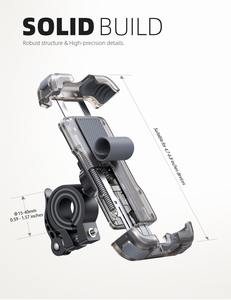 Support de téléphone universel pour vélo Lamicall BP03, clip de fixation, rotation à 360°, support de téléphone pour moto, support flexible pour scooter, anti-vibration - Product Image 5