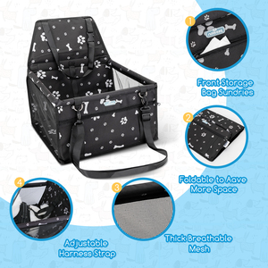 Nobleza pieghevole e lavabile seggiolino auto per cani per animali domestici seggiolino auto di sicurezza per cani e gatti da viaggio borse Premium per animali domestici - Product Image 5