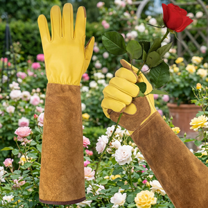 Fundas Protectoras para Plantas de Piel de Vacuno con Puño Reforzado, Paquete de 2, Protección Contra Heladas, Fundas para Jardín para Macetas Elevadas, Telas Resistentes a Cortes y Heladas para Exteriores - Product Image 1