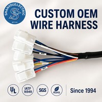 Faisceau de câblage en cuivre pour clignotants de moto avec isolation en PBT et caoutchouc, ensemble de feux arrière pour tricycle électrique OEM