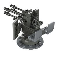 Bloques de Construcción de Plástico para Comercio Exterior, Figuras de Acción de Terceros, Accesorios de Armas, Morteros, Cohetes Militares