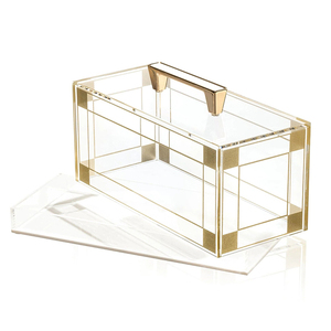 Soporte para Pastel de Acrílico con Tapa, Bandeja Rectangular para Postres con Tapa, Caja de Exhibición para Pastelería, Elegante Soporte para Pasteles - Product Image 6
